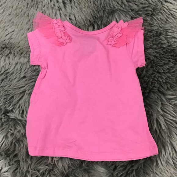 First Impressions | Infant Girl's T-shirt | Pink | Ruffle | 3-6 Months - Picture 4 of 4